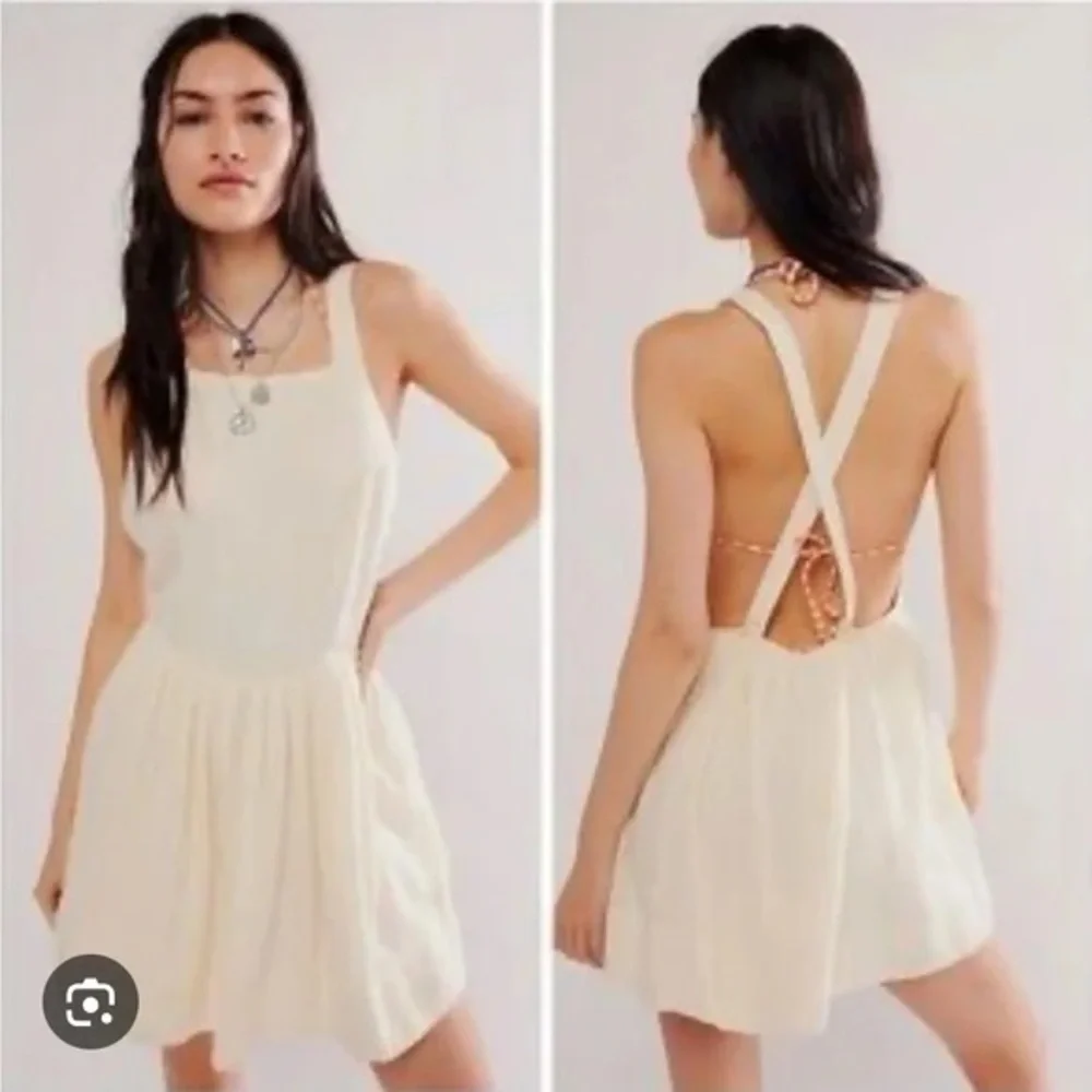 NWT Free People Melted Hearts Mini Dress in Ivory